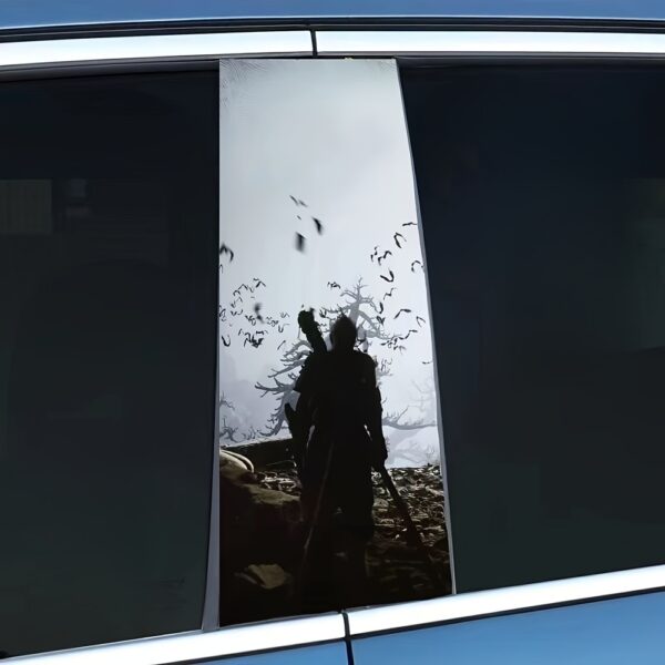 Pair of Sun Wukong Anime Car Door Pillar Decals - Image 4