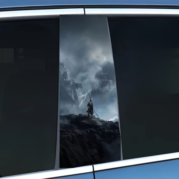 Pair of Sun Wukong Anime Car Door Pillar Decals - Image 6