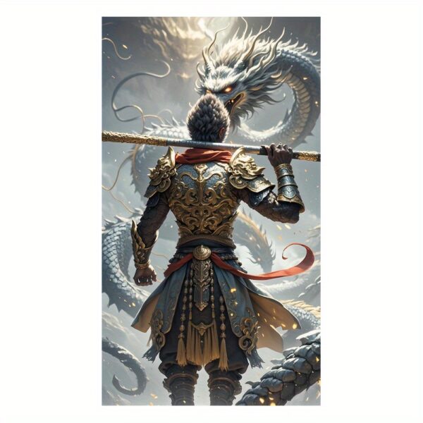 Pair of Sun Wukong Anime Car Door Pillar Decals - Image 7