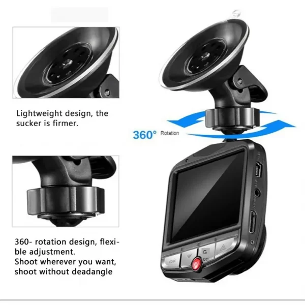 Car Camera HD 1080P Dashcam DVR Recorder Dash Cam Car DVR Auto Rear View Camera Vehical Car Cam of Mirror Recorder - Image 2