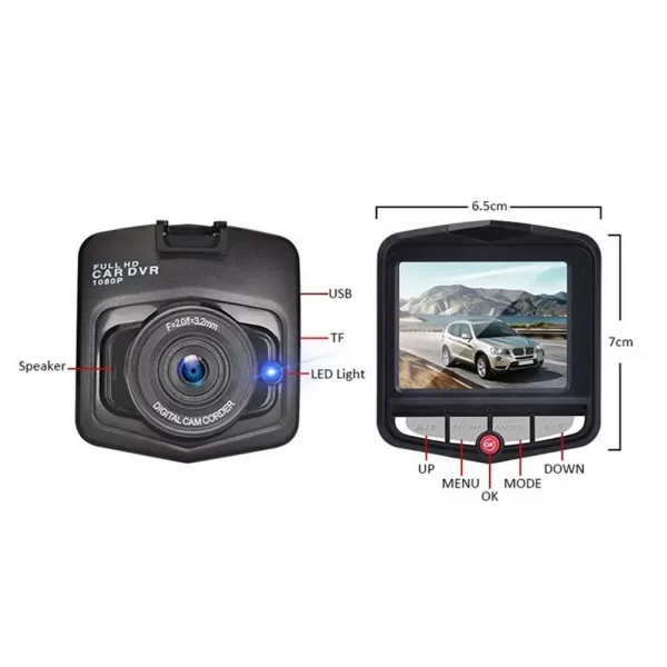 Car Camera HD 1080P Dashcam DVR Recorder Dash Cam Car DVR Auto Rear View Camera Vehical Car Cam of Mirror Recorder - Image 3