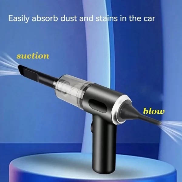 3 In 1 Integrated Suction And Blowing Vacuum Combination Vacuum Cleaner USB Charging Small Car Household Vacuum Cleaner - Image 3